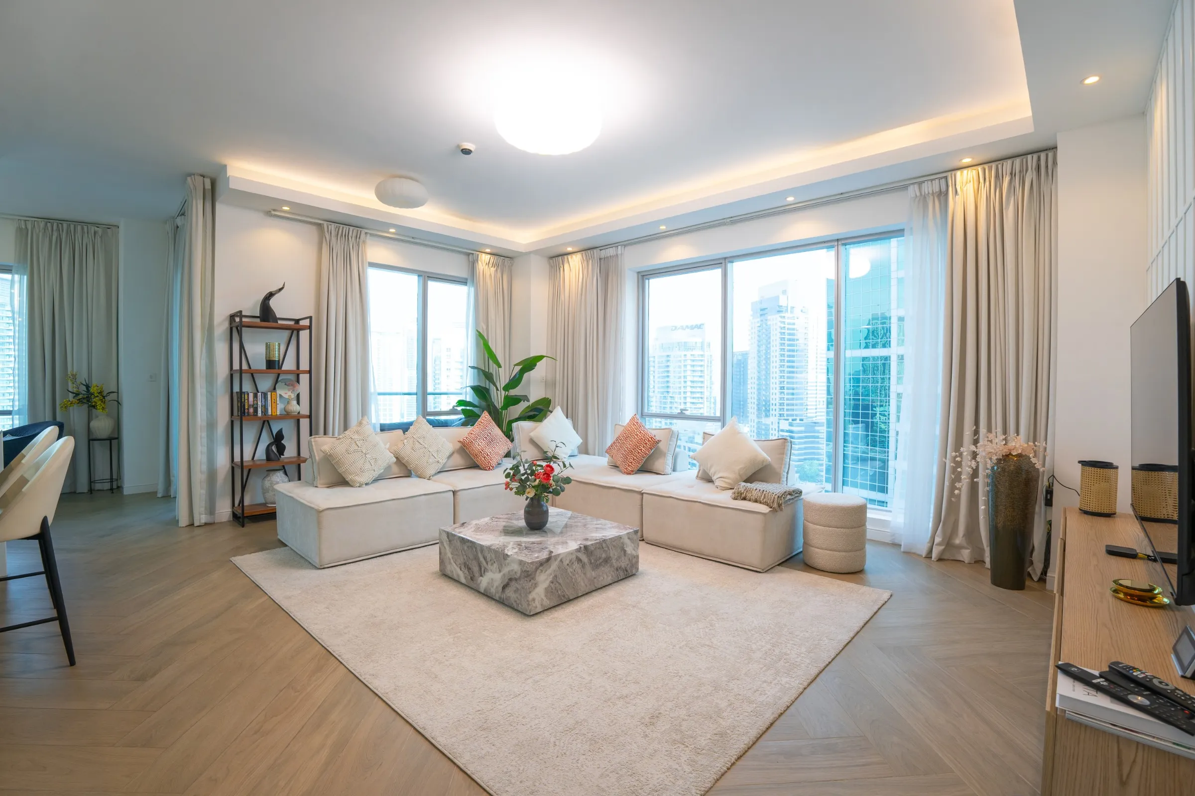 This is a before photo of a apartment living room